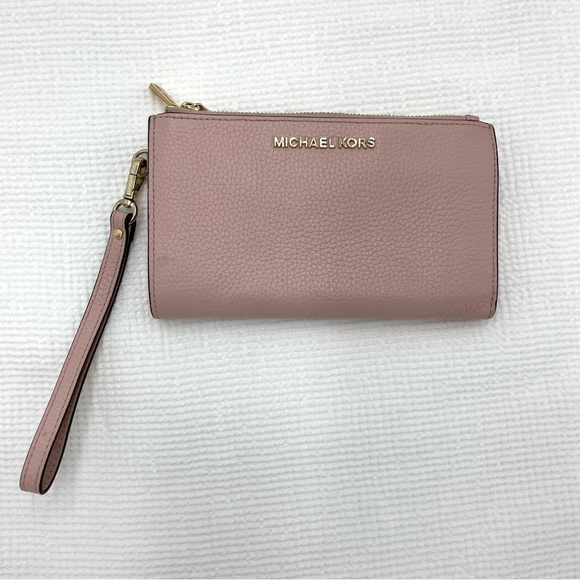 Michael Kors Jet Set Travel Large Double Zip Wristlet Wallet - Picture 1 of 12
